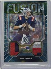 Mac Jones [Blue] Football Cards 2022 Panini Elements Fusion Swatches Prices