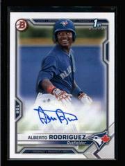 Alberto Rodriguez Baseball Cards 2021 Bowman Paper Prospects Autographs Prices
