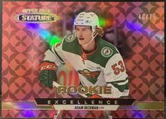 Adam Beckman [Red] #RE-2 Hockey Cards 2021 Upper Deck Stature Rookie Excellence Prices
