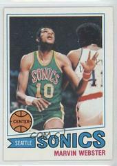Marvin Webster #71 Basketball Cards 1977 Topps Prices