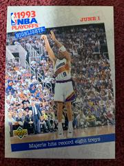 Majerle hits record 8 treys #192 Basketball Cards 1993 Upper Deck Prices