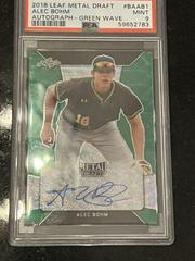 Alec Bohm [Green Wave] #BA-AB1 Baseball Cards 2018 Leaf Metal Draft Autograph Prices