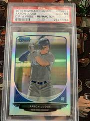 Charitybuzz: Rare Aaron Judge Signed 2013 Bowman Chrome Refractor #BDPP19 Rookie  Card