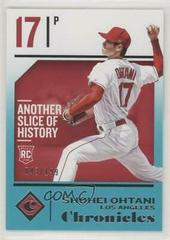 Shohei Ohtani [Teal] #1 Baseball Cards 2018 Panini Chronicles Prices