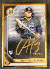 Francisco alvarez [Gold] Baseball Cards 2023 Topps Museum Collection Framed Autographs Prices