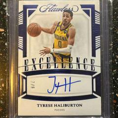 Tyrese Haliburton [Blue] #7 Basketball Cards 2022 Panini Flawless Excellence Signature Prices