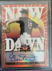 Clayton Beeter [Orange] #BA-CB1 Baseball Cards 2020 Leaf Valiant Autographs Prices