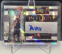 Blake Wesley [Cracked Ice] Basketball Cards 2022 Panini Chronicles Draft Picks In Flight Signatures Prices