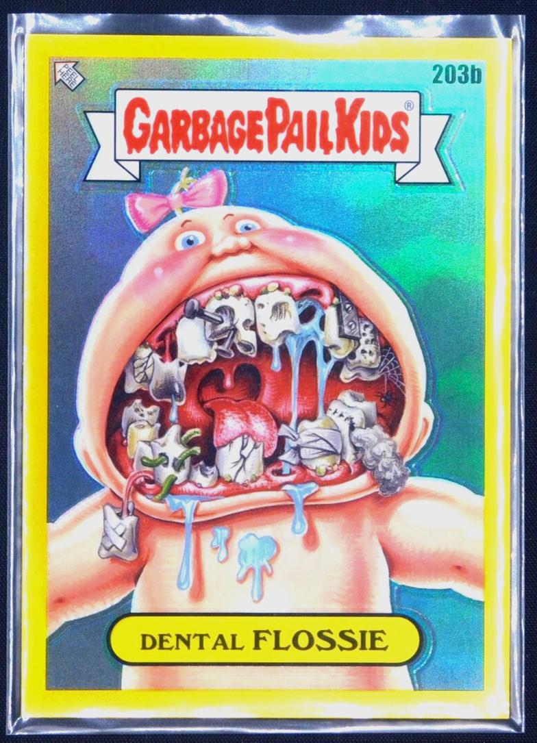 Dental FLOSSIE [Yellow Refractor] #203b Prices | 2022 Garbage Pail Kids ...