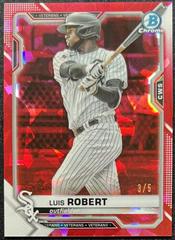Luis Robert [Red] #90 Baseball Cards 2021 Bowman Chrome Sapphire Prices