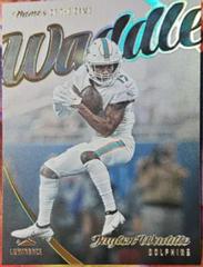 Jaylen Waddle #NG-16 Football Cards 2023 Panini Luminance Names of the Game Prices