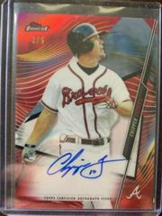 Chipper Jones [Red Refractor] #FA-CJ Baseball Cards 2020 Topps Finest Autographs Prices