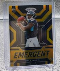 Malik Willis [Gold] #E-3 Football Cards 2022 Panini Prizm Emergent Prices