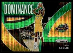 Lisa Leslie [Green Pulsar] #9 Basketball Cards 2022 Panini Prizm WNBA Dominance Prices