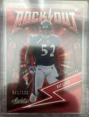 Ray Lewis [Spectrum Red] #16 Football Cards 2023 Panini Absolute Rock Out Prices