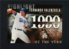 Fernando Valenzuela Baseball Cards 2015 Topps Highlight of the Year Prices