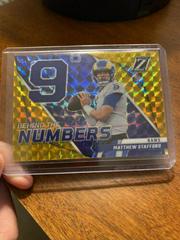 Matthew Stafford [Gold] #BN-MS Football Cards 2022 Panini Zenith Behind the Numbers Prices