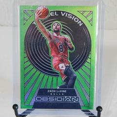 Zach LaVine [Green Flood] #17 Basketball Cards 2021 Panini Obsidian Tunnel Vision Prices
