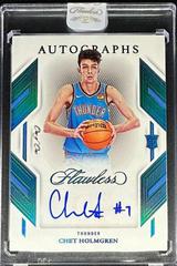 Chet Holmgren [Platinum] #1 Basketball Cards 2022 Panini Flawless Rookie Autograph Prices