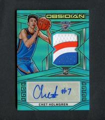 Chet Holmgren [Jersey Autograph Blue] #204 Basketball Cards 2022 Panini Obsidian Prices