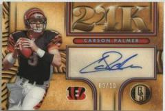 Carson Palmer [Platinum] Football Cards 2022 Panini Gold Standard 24K Autographs Prices