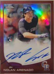 Nolan Arenado [Red Refractor] #78 Baseball Cards 2013 Topps Chrome Prices
