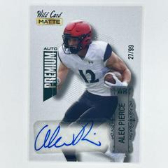 Alec Pierce [White Green Foil] #MB-A Football Cards 2022 Wild Card Matte Autographs Prices