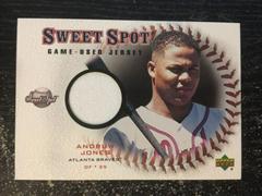 Andruw Jones Baseball Cards 2001 Upper Deck Sweet Spot Game Jersey Prices