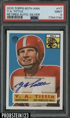 Y.A. Tittle [Silver] #YT Football Cards 2015 Topps 60th Anniversary Retired Autograph Prices
