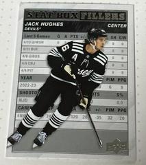 Jack Hughes Hockey Cards 2023 Upper Deck Stat Box Fillers Prices