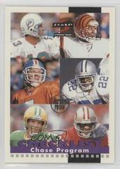 Dan Marino, Jeff Blake, John Elway, Emmitt Smith, Brett Favre, Jerry Rice [Artist's Proof] Football Cards 1996 Panini Score Prices