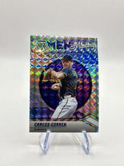 Carlos Correa #MM-9 Baseball Cards 2022 Panini Mosaic Men of Mastery Prices