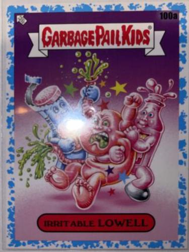 Irritable LOWELL [Blue] #100a Garbage Pail Kids Food Fight