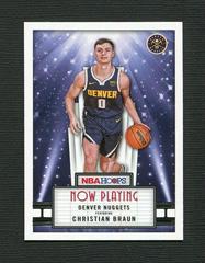 Christian Braun Basketball Cards 2022 Panini Hoops Now Playing Prices