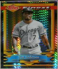 Tim Anderson [Prism Refractor] Baseball Cards 2021 Topps Finest Flashbacks Prices