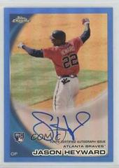 Jason Heyward [Blue Refractor Autograph] Baseball Cards 2010 Topps Chrome Prices