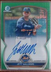 Jett Williams [Green] #BMA-JW Baseball Cards 2023 Bowman Chrome Prospect Mega Box Autographs Prices