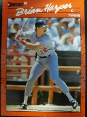 Brian Harper #355 Baseball Cards 1990 Donruss Aqueous Test Prices