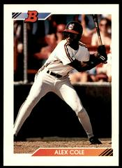 Alex Cole #173 Baseball Cards 1992 Bowman Prices