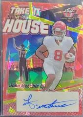 John Metchie III [Crystal Red] Football Cards 2022 Leaf Valiant Autographs Take it to the House Prices