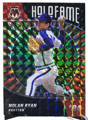 Nolan Ryan [Reactive Yellow] #HF-8 Baseball Cards 2022 Panini Mosaic Holofame Prices