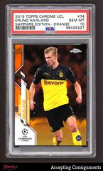 Erling Haaland [Orange] Soccer Cards 2019 Topps Chrome UEFA Champions League Sapphire Prices