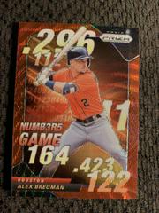 Alex Bregman [Red Wave] #NG-4 Baseball Cards 2020 Panini Prizm Numbers Game Prices