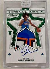 Jalen Williams #13 Basketball Cards 2022 Panini Flawless Star Swatch Signature Prices