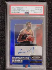 Rudy Gobert [Blue] Basketball Cards 2021 Panini Chronicles National Pride Signatures Prices