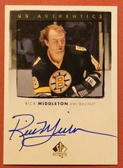 Rick Middleton Hockey Cards 2022 SP Authentic UD Autographs Prices