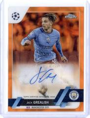 Jack Grealish [Orange Lava] #CA-JG Soccer Cards 2022 Topps Chrome UEFA Club Competitions Autographs Prices