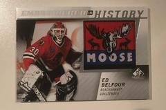 Ed Belfour Hockey Cards 2021 SP Game Used Embroidered in History Prices