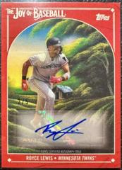 Royce Lewis [Autograph Bright Red] #41 Baseball Cards 2023 Topps X Bob Ross The Joy Of Prices