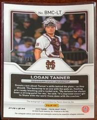 Logan Tanner [Autograph Gold] #BMC-LT Baseball Cards 2022 Panini Prizm Draft Picks Big Man on Campus Prices